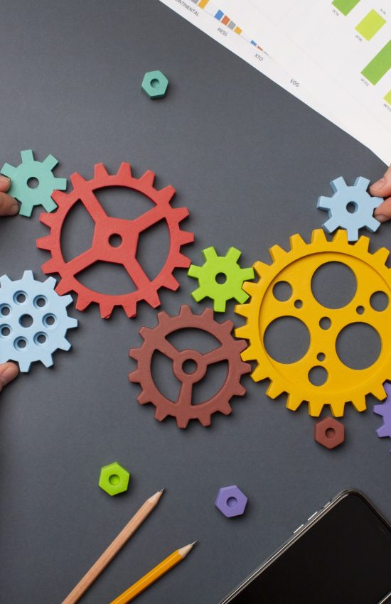 still-life-business-roles-with-various-mechanism-pieces